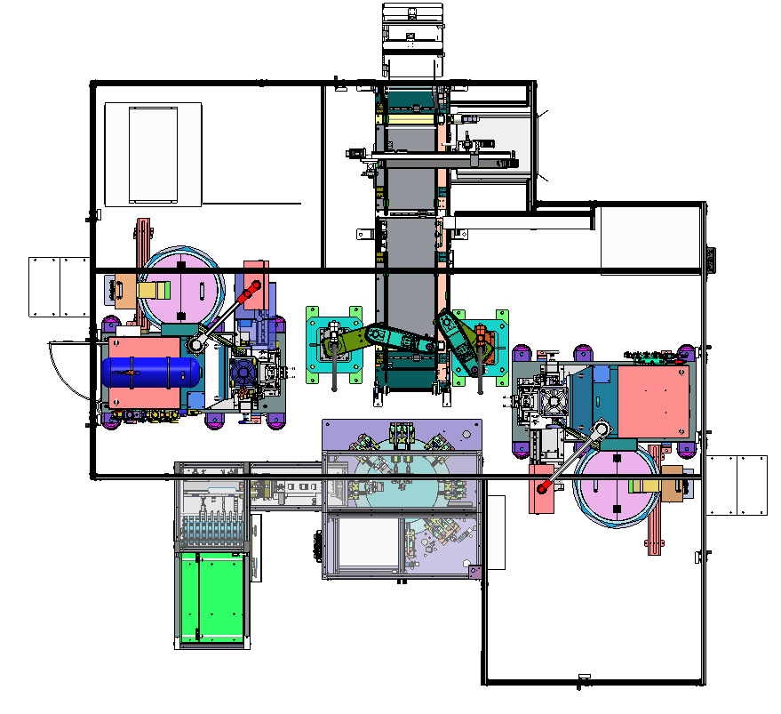 汽車氣彈簧全自動焊接工作站,氣彈簧全自動焊接線