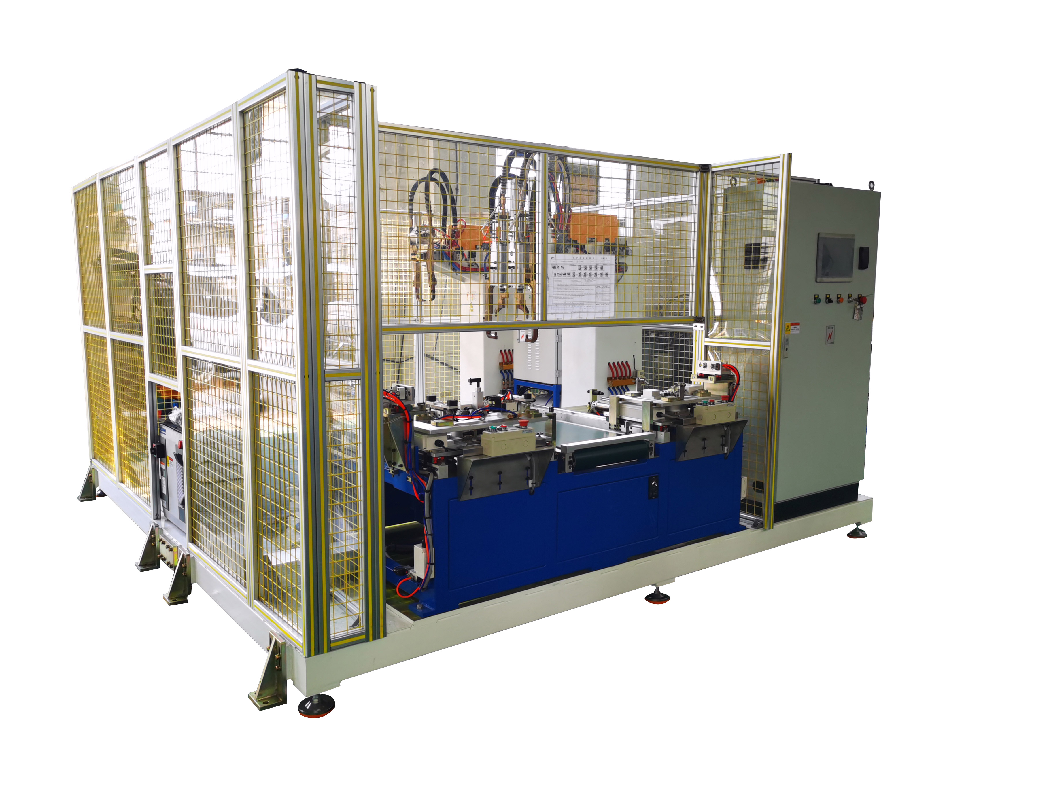 座椅支架自動(dòng)焊接工作站,重型卡車(chē)座椅支架自動(dòng)焊接線