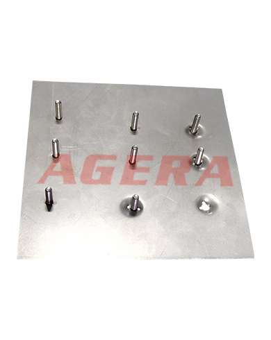 1mm鍍鋅板螺栓凸焊樣品