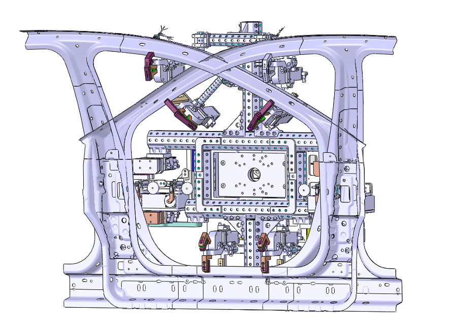 一體成形門(mén)環(huán)凸焊機(jī)上料工位