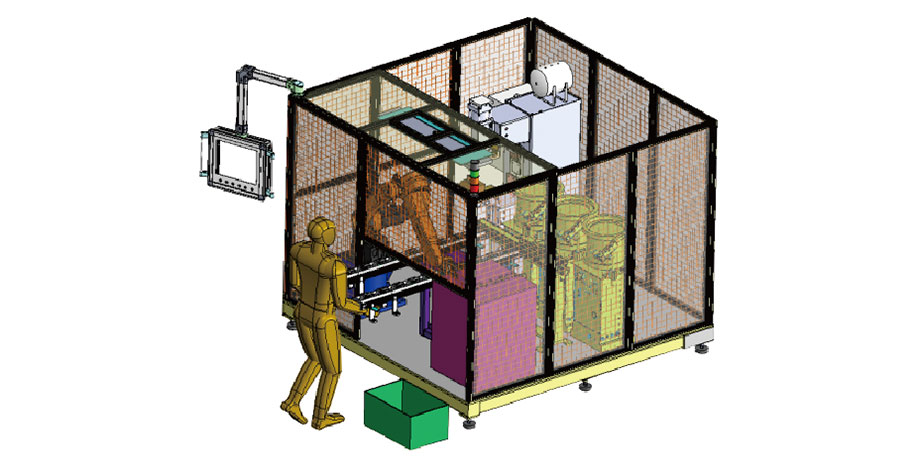 汽車配件全自動(dòng)機(jī)器人焊接系統(tǒng)